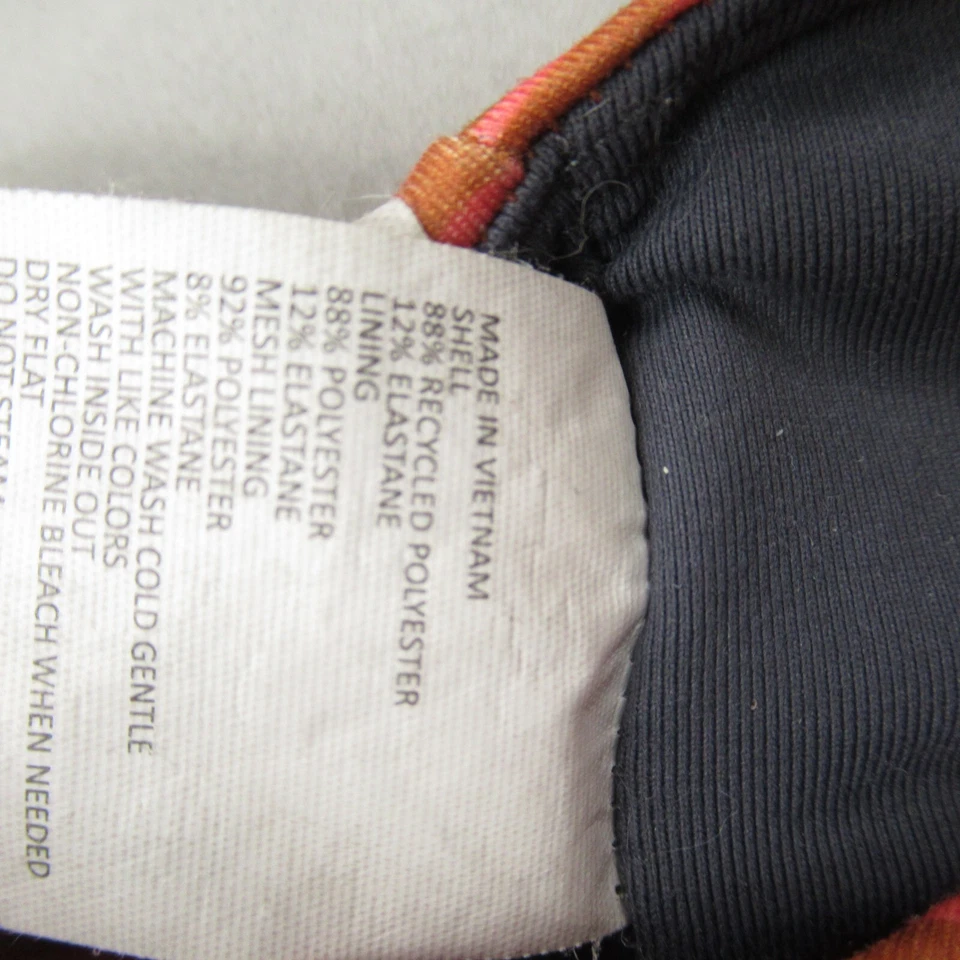 Бюстгальтер Prana женский XS спортивная одежда оранжевые полоски легкая поддержка - Изображение 3 из 4