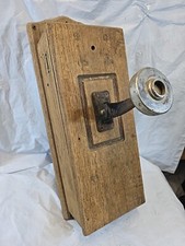 Antique Wall Telephone Phone Wood Vintage Swedish American 1901 Cabinet Only
