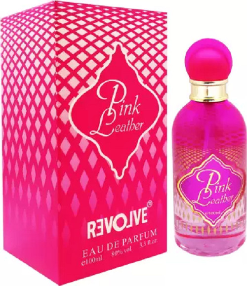pink leather perfume