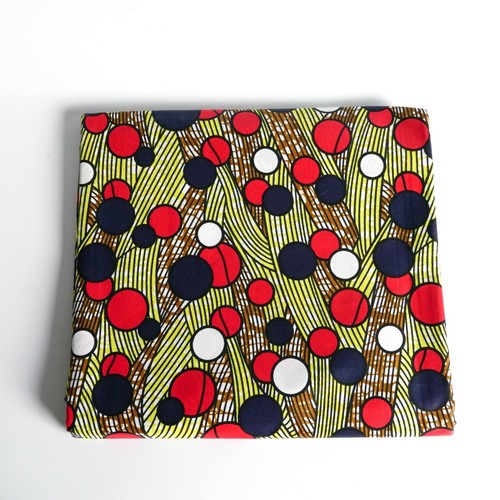 Hermosos colores telas de cera de cera de algodón africano de 1 yarda a 6 yardas - Imagen 3 de 3