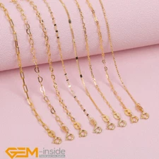 S925 Sterling Silver Classic Chains Charm Necklace Jewellery Making Women 18" AU