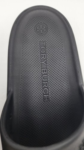 New Tory Burch Shower Slide EVA Perfect Black Size 7 - Picture 9 of 16