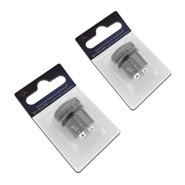 2 X 100 Invisible Fence Dog Collar Battery for R21 R22 R51 eBay