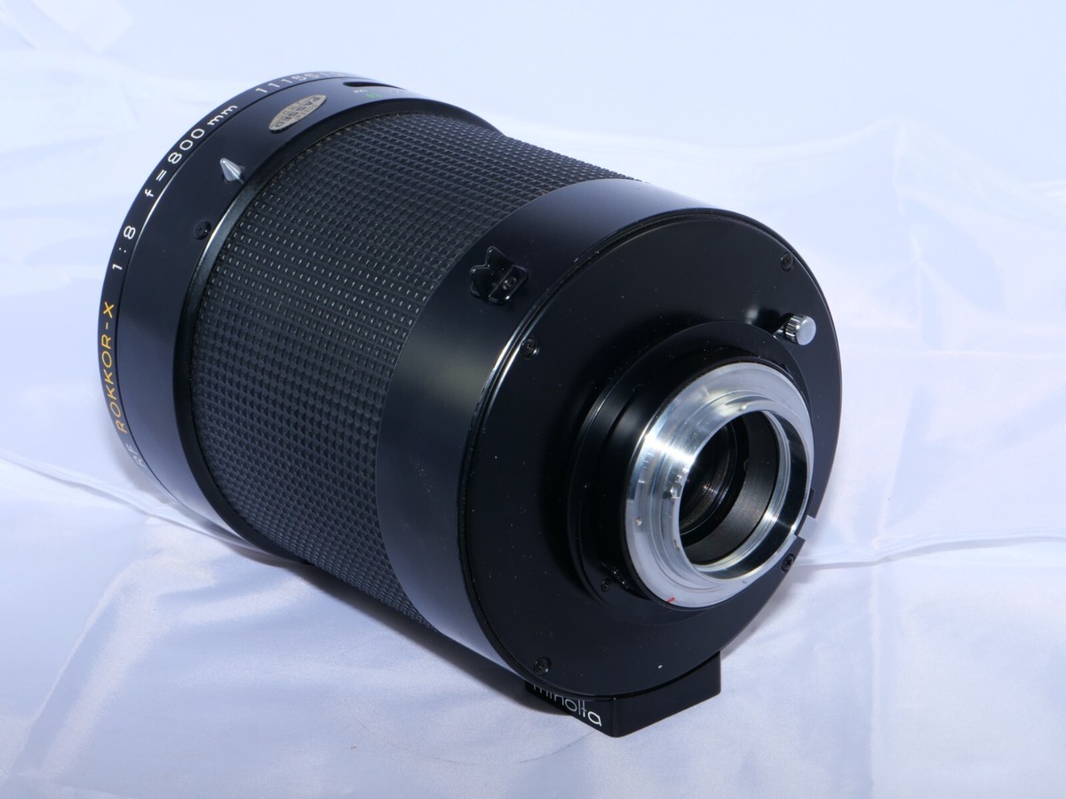 Minolta MD RF Rokkor-X 800mm f8 Telephoto Mirror Lens. Sony A7rIV