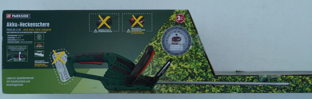 | Parkside eBay 20V Hedgecutter Shrub Trimmer Hedge Shears Battery