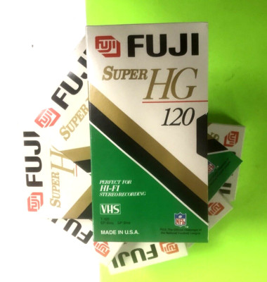 7x FUJI Super HG 120 VHS Video Cassette Tape NEW & SEALED!!! Cas36
