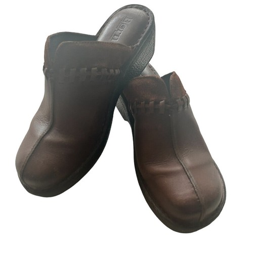 Born Women's Size 9 Brown Slip On Clogs Heeled Walking Comfort Shoes B64716 - Picture 8 of 15