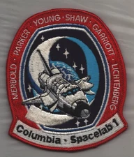 US Space Shuttle Columbia Spacelab 1 Uniform Shoulder Patch