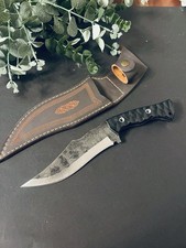 Outdoor / Jagdmesser – Federstahl – Full Tang – G10 Griff – Handarbeit +