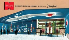 Vintage Postcard Monsanto Chemical Company Exhibit Disneyland CALIFORNIA