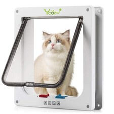 XL Cat Doors Outer Size 11" x 9.8" 4-Way Locking Indoor Pet Door for Interior...