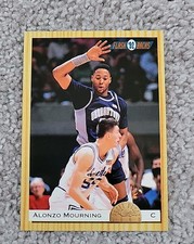 1993 Classic basketball Alonzo Mourning Rookie card #105 NM-MT. rookie card picture