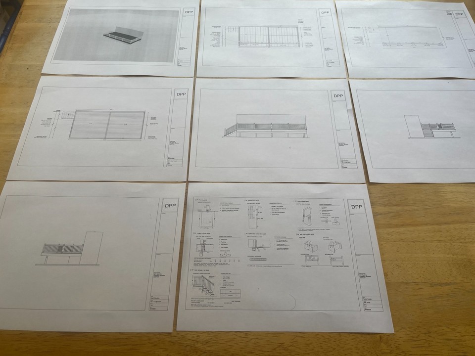 CUSTOM DECK BUILDING PLANS FOR PERMIT, CONTRACTOR BIDS OR DIY ...