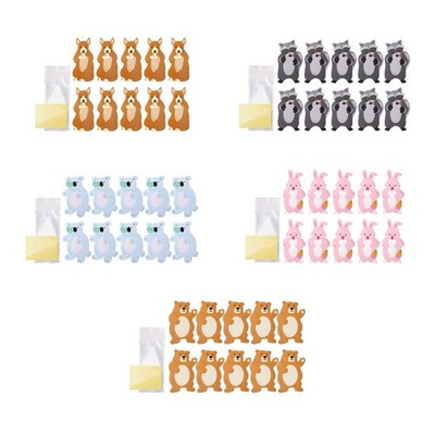 10x Leckerlibeutel Selbstversiegelnd Keksbeutel Cartoon DIY Tasche Mehrzweck mit Tier
