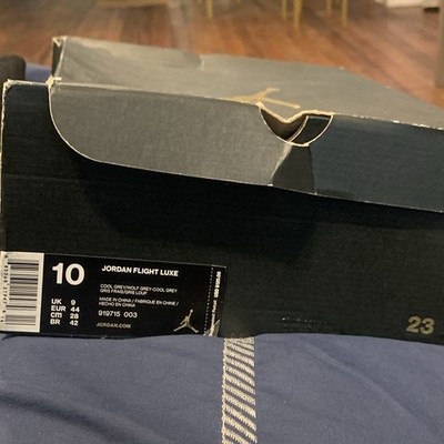 Jordan Flight Luxe Cool Grey Wolf Grey Men's Low Top Sneakers 919715-003