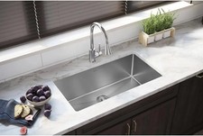 Elkay Crosstown 31-1/2" Undermount Single Basin Stainless Steel Kitchen Sink