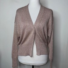 Marella Monochrome Blush Metallic Knit V-neck...