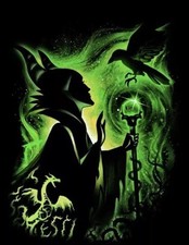 DARK DISNEY COUNTED CROSS STITCH PATTERN MALEFICENT   PRINTED
