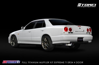 Tomei Expreme Titanium Muffler Kit for Skyline ER34 25GT Turbo 4 door