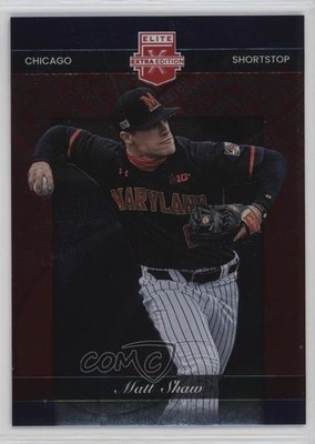 2023 Panini Elite Extra Edition Retro 2002 Red Status /199 Matt Shaw #163 05nw