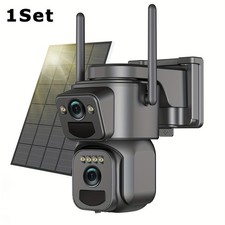 Wireless Outdoor Security Camera with 2.4G/5G WiFi and IP66 Waterproof for Yard