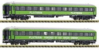 Fleischmann 6260085, 2Tlg. Set Reisezugwagen, Flixtrain, Neu & Ovp, N
