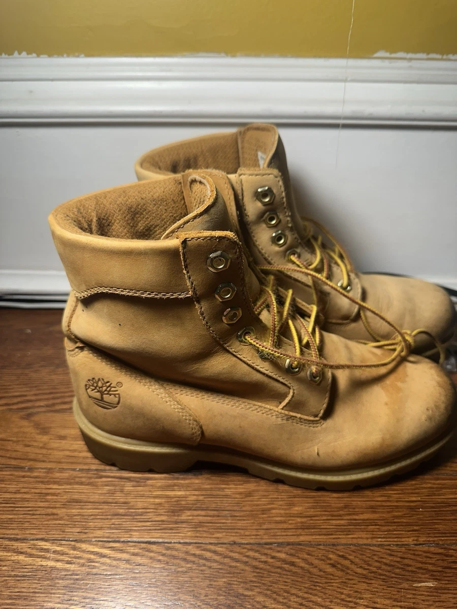 Timberland 19079 Leather Round Toe Lace Up Ankle Work Mens Boots Size 11 Wheat s-l400.jpg main image 3