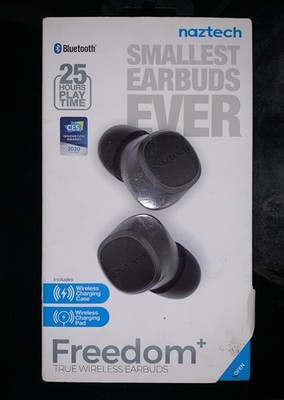 Naztech Freedom+ True Wireless Earbuds w/Charging pad    NIB