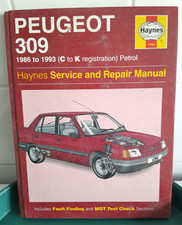 Peugeot 309 86/93 Haynes Repair Manual