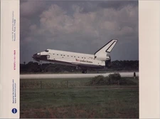 STS-71 Atlantis KSC Landing Touchdown 1995 - Original NASA Photo