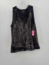 Pre-Owned Emporio Armani Black Size 50 Sequin Tank Top