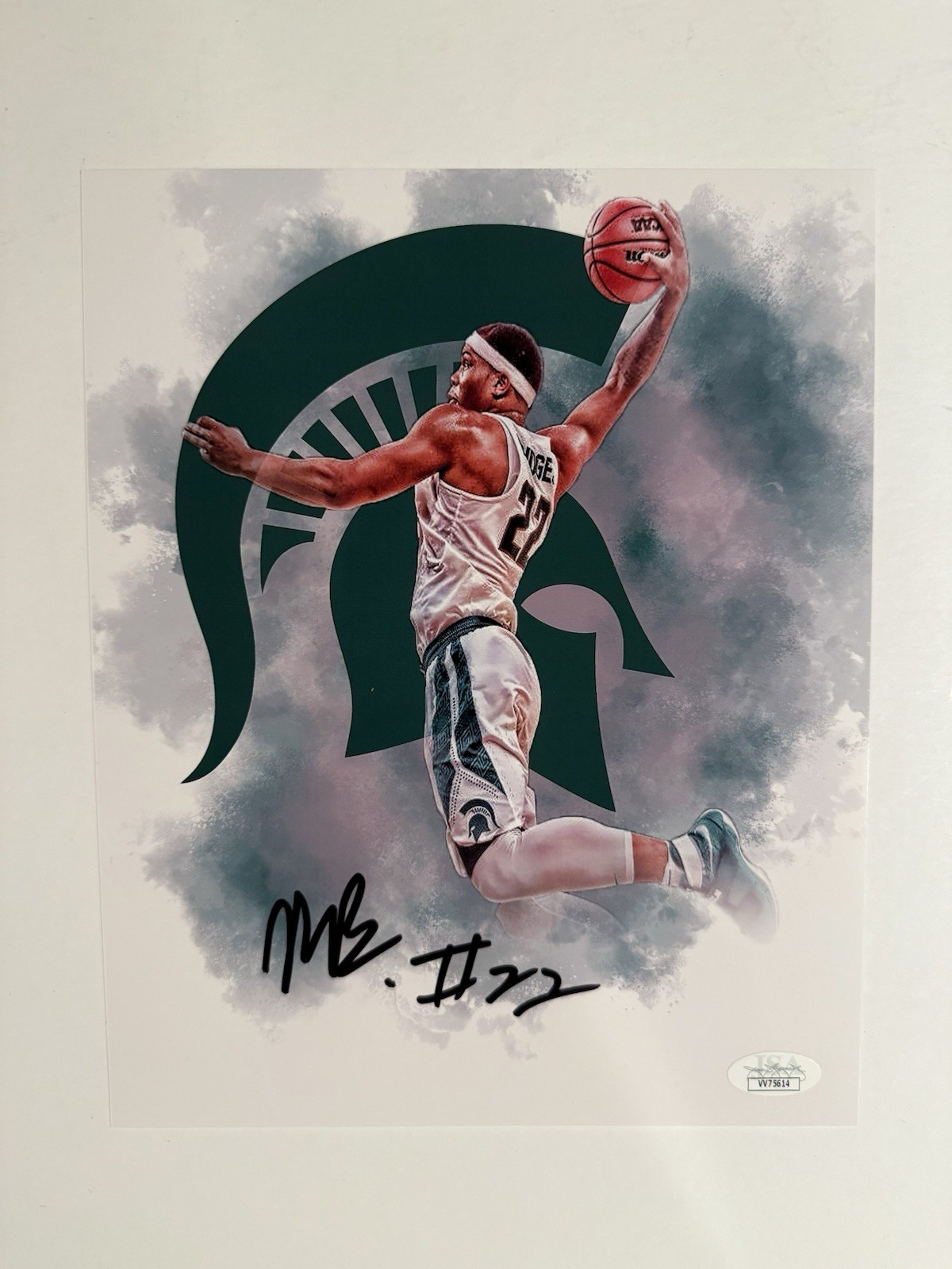 MILES BRIDGES Autographed Signed Michigan State Spartans 8X10 photo JSA EDIT MSU 