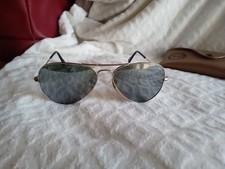 Ray-ban Aviator Rb3025 Tg55 Argento Lenti Specchio Argento Ottime Condiz. A1065