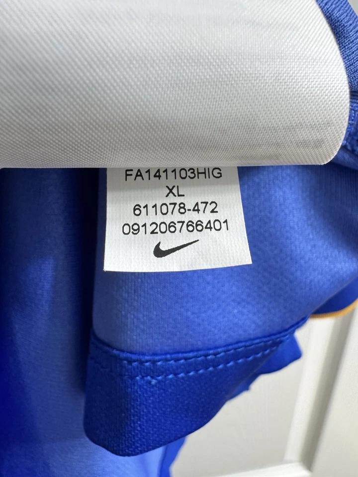 CAMISETA DE FUTBOL JUVENIL 2014 2015 VISITANTE ITALIA CAMISETA DE FUTBOL XL NIKE Foto 4 de 4