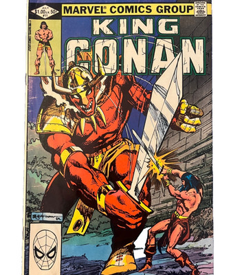 KING CONAN #11 July 1982 Bronze Age Marvel Comics FREE USPS SHIPPING (FN-VF)
