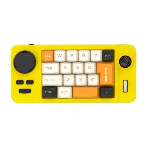 Double Macroed Wheel Mechanical Keyboard 19Key Mini Keypad Programmable Joystick - Bild 2 von 11