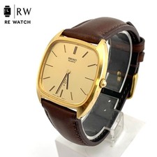 Used SEIKO 7820 5020 Quartz Wristwatch Gold From Japan