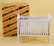 Concord Miniatures Nursery Crib Dollhouse Furniture