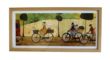 SAM TOFT "Mr. Mustard Biking with Friends" Framed IKEA Print