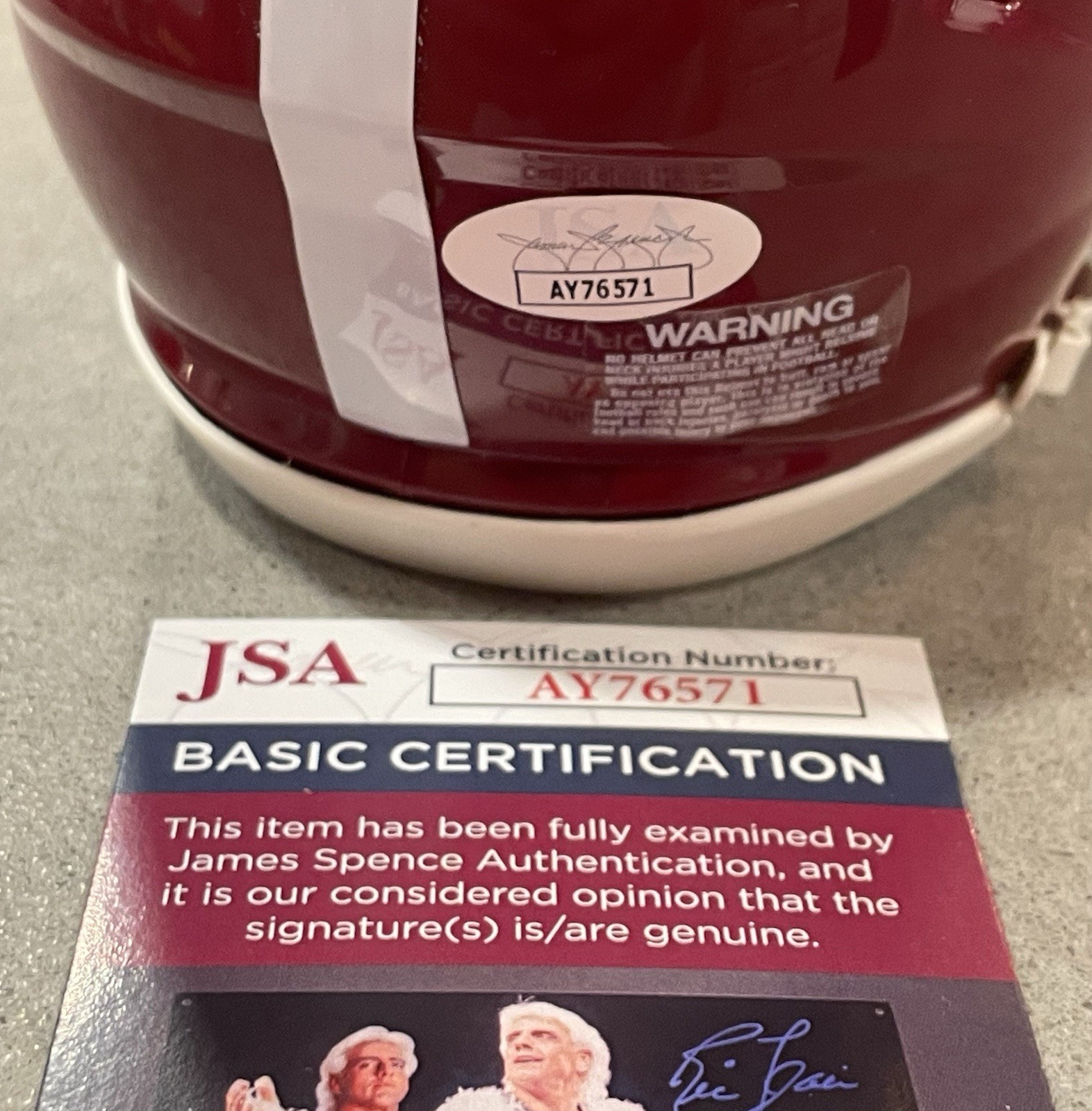 Bray Hubbard SIGNED Alabama Crimson Tide Football Mini Helmet w/ JSA COA
