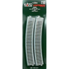 KATO HO Gauge 2-230 670mm 26 3/8" Radius 22.5 Curve Track 4pcs Railway Model
