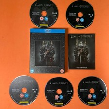 Game of Thrones Complete Season 1 Blu-ray 5 Disc Set With Episode guide