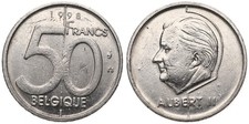 Belgien - Belgium 50 Francs 1987-2001 - Franken - verschiedene Jahrgänge