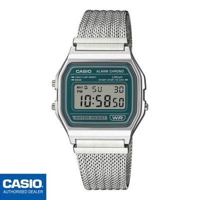 CASIO A158WEM-3EF A158WEM-3 Original Vintage ICONIC Correa Milanesa