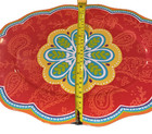 Pier 1 Imports Fiesta Melamine large oval platter orange green yellow — photo 5