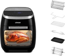 Linsar - Air Fryer Oven with Rotisserie - 11l Mini Oven - Airfryer with Digital