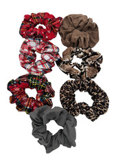 NL- 7 pcs Hair Scrunchies for Girls Women Elastic Hair