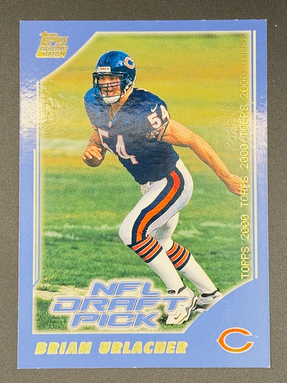 2000 Topps NFL Draft Pick Brian Urlacher #383 RC Chicago Bears HOF