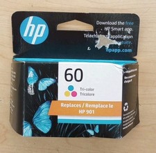 HP 60 Single Ink Cartridge - Tri-color, Exp Date: Jul 2023