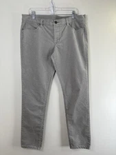 JCP JCPenney Corduroy Pants Size 14 Women's Light Gray 36x31